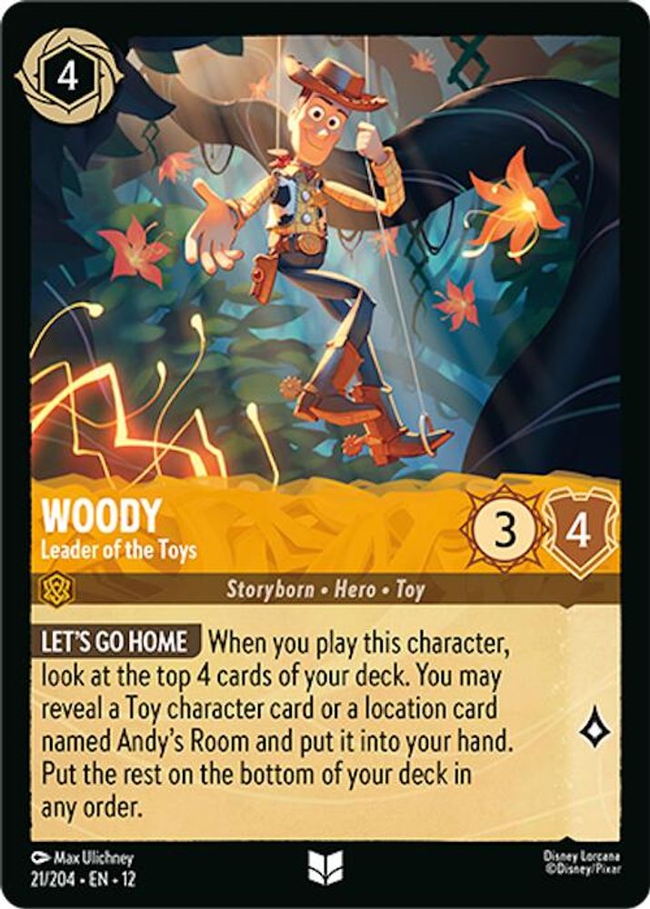Woody - Leader of the Toys (21/204) - Wilds Unknown Cold Foil