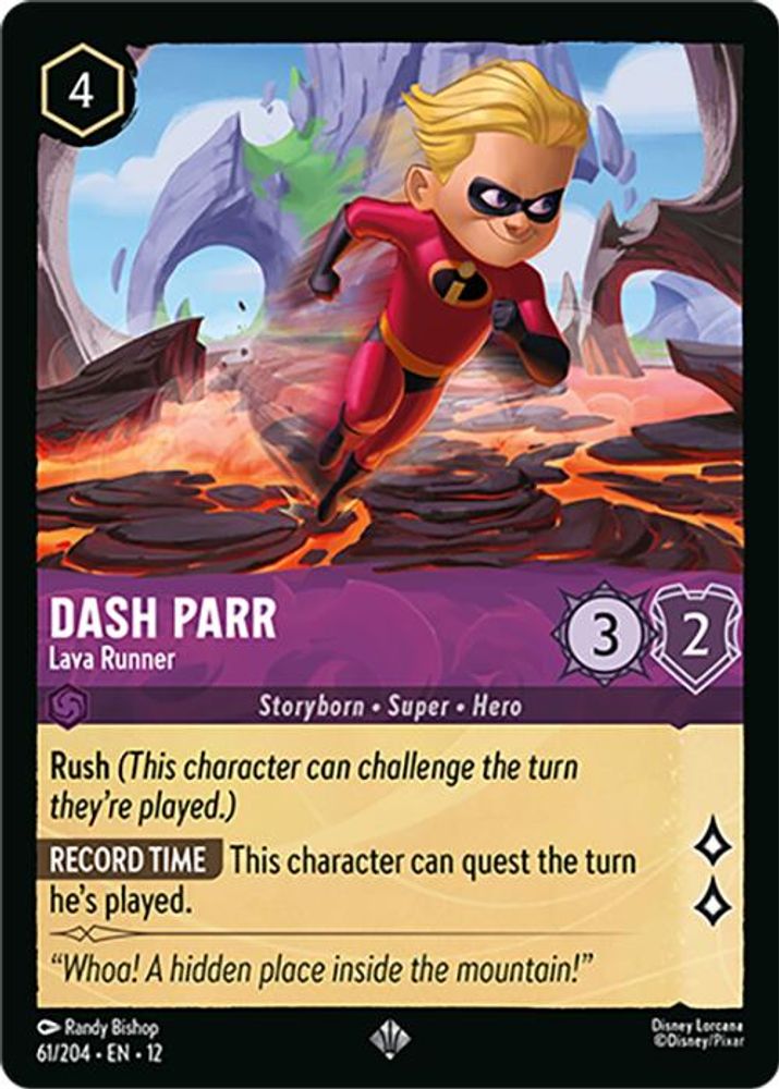 Dash Parr - Lava Runner (61/204) - Wilds Unknown Cold Foil