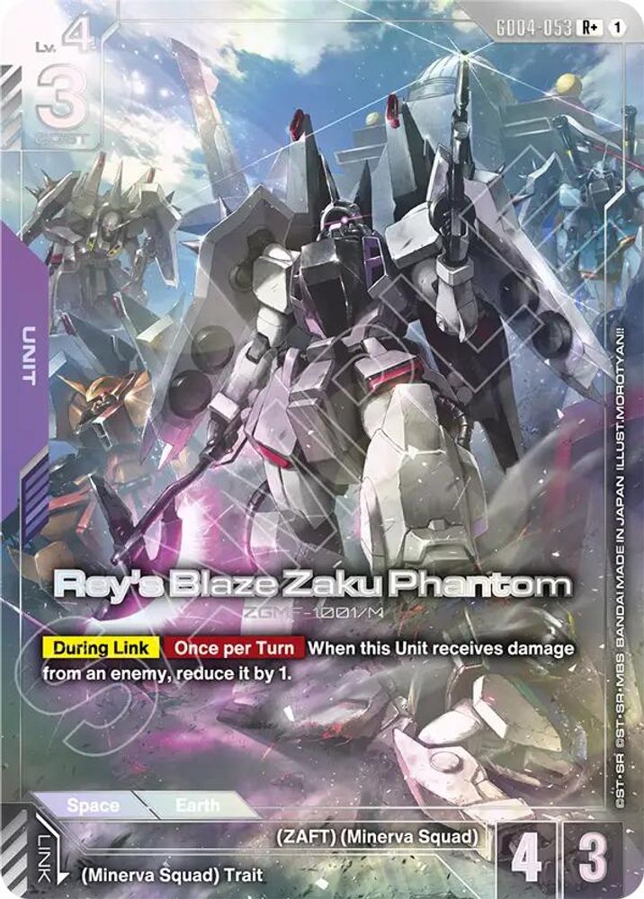 Rey's Blaze Zaku Phantom (R+) (GD04-053) -  Holofoil