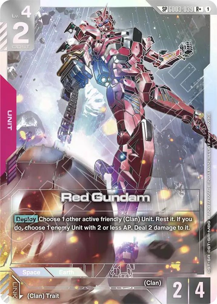 Red Gundam (SP) (R+) (GD03-039) -  Holofoil