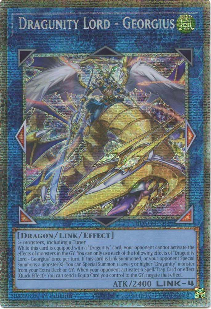 Dragunity Lord - Georgius (Starlight Rare) - BLGG-EN014 Starlight Rare 1st Edition