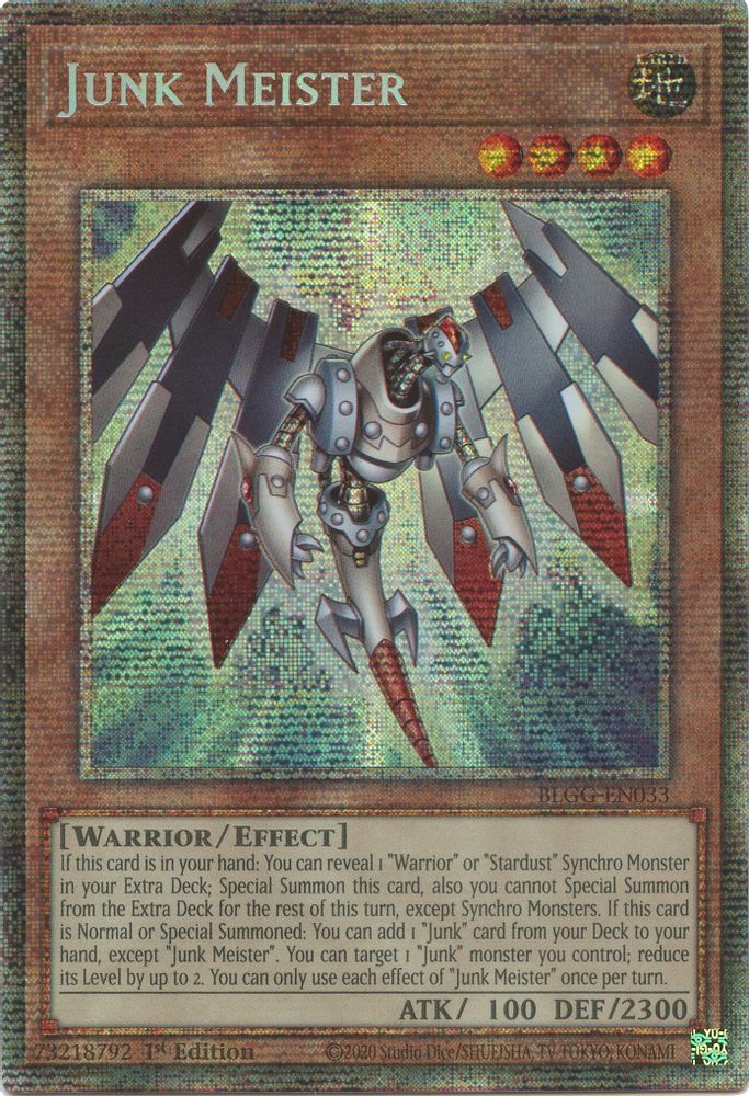 Junk Meister (Starlight Rare) - BLGG-EN033 Starlight Rare 1st Edition