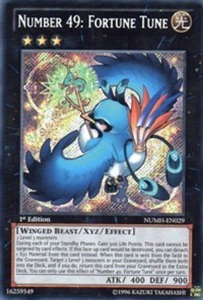 Number 49: Fortune Tune (NUMH-EN029) Secret Rare  Unlimited