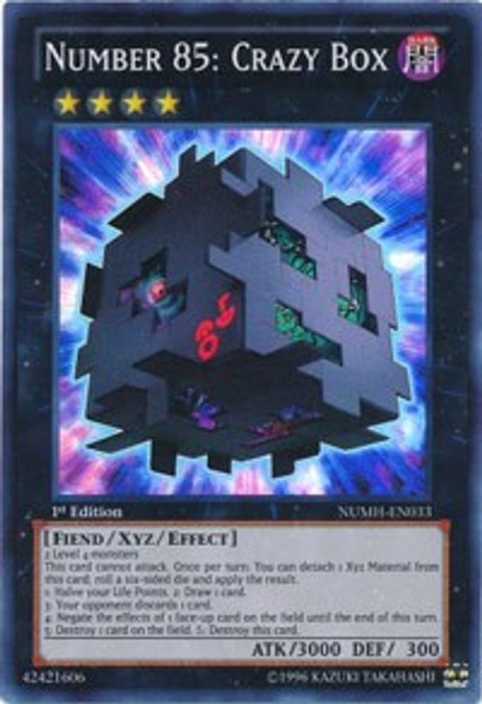 Number 85: Crazy Box (NUMH-EN033) Super Rare  1st Edition