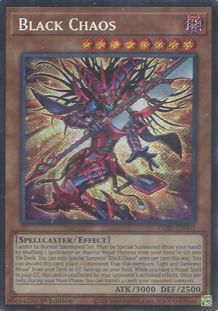 Black Chaos - CORI-EN001 Secret Rare 1st Edition