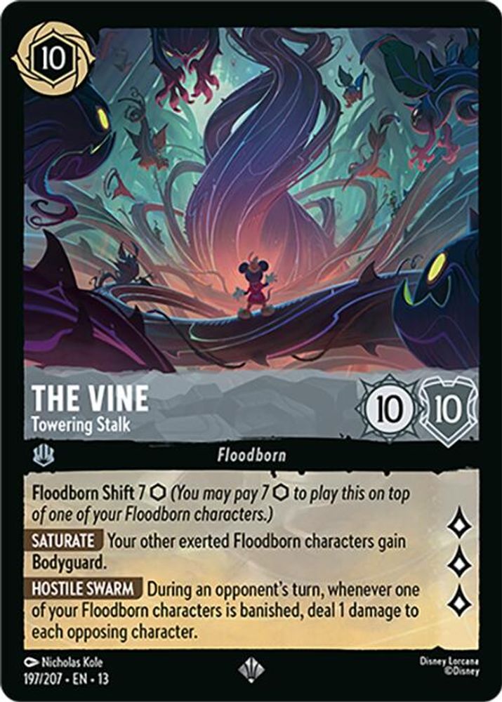 The Vine - Towering Stalk (197/204) - Attack of the Vine Cold Foil