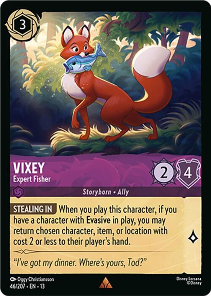 Vixey - Expert Fisher (46/204) - Attack of the Vine Cold Foil