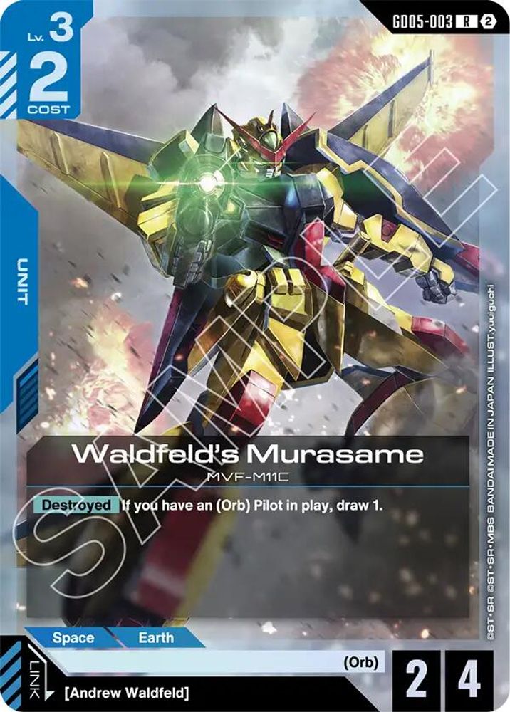 Waldfeld's Murasame (GD05-003) -  Holofoil