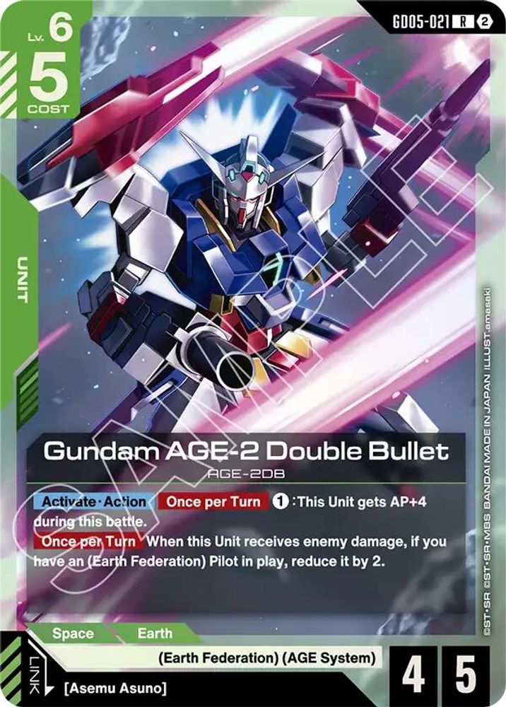 Gundam AGE-2 Double Bullet (GD05-021) -  Holofoil