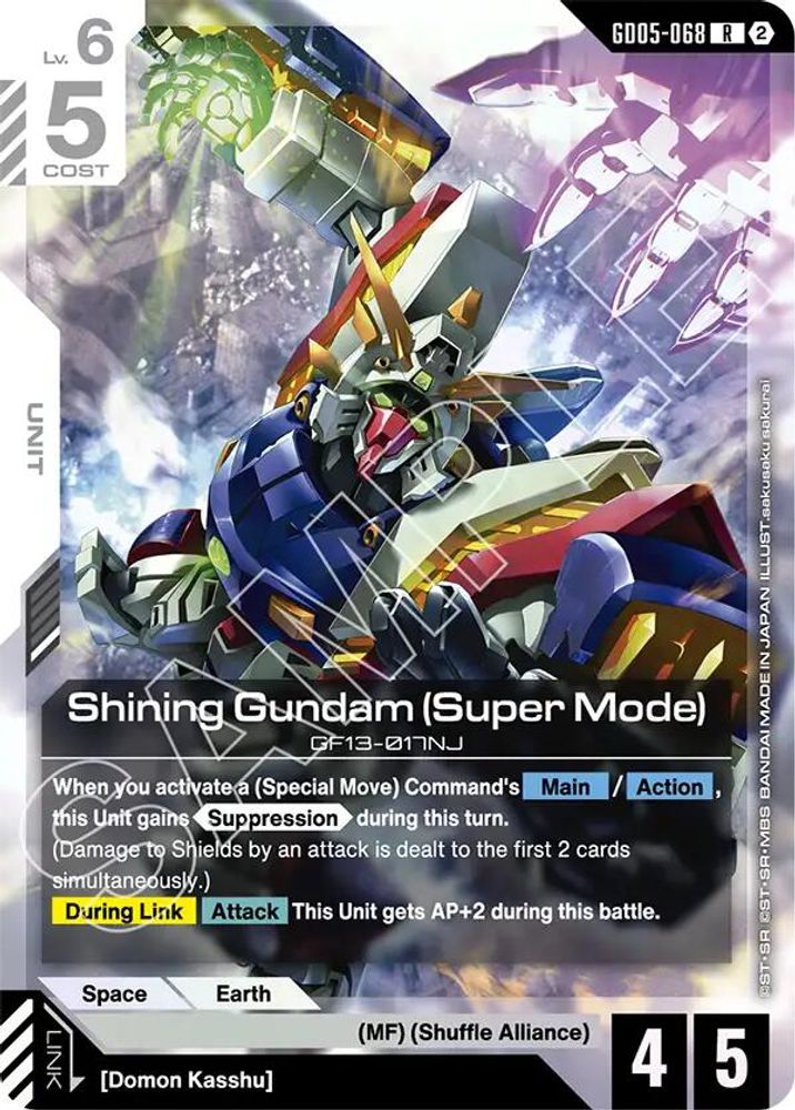 Shining Gundam (Super Mode) (GD05-068) -  Holofoil