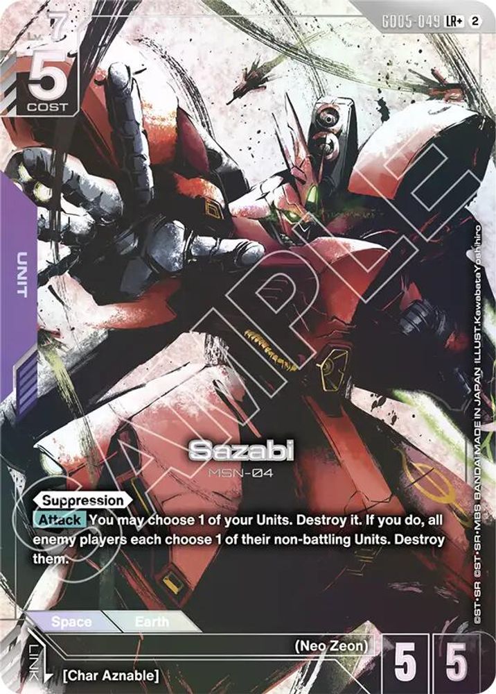 Sazabi (LR+) (GD05-049) -  Holofoil