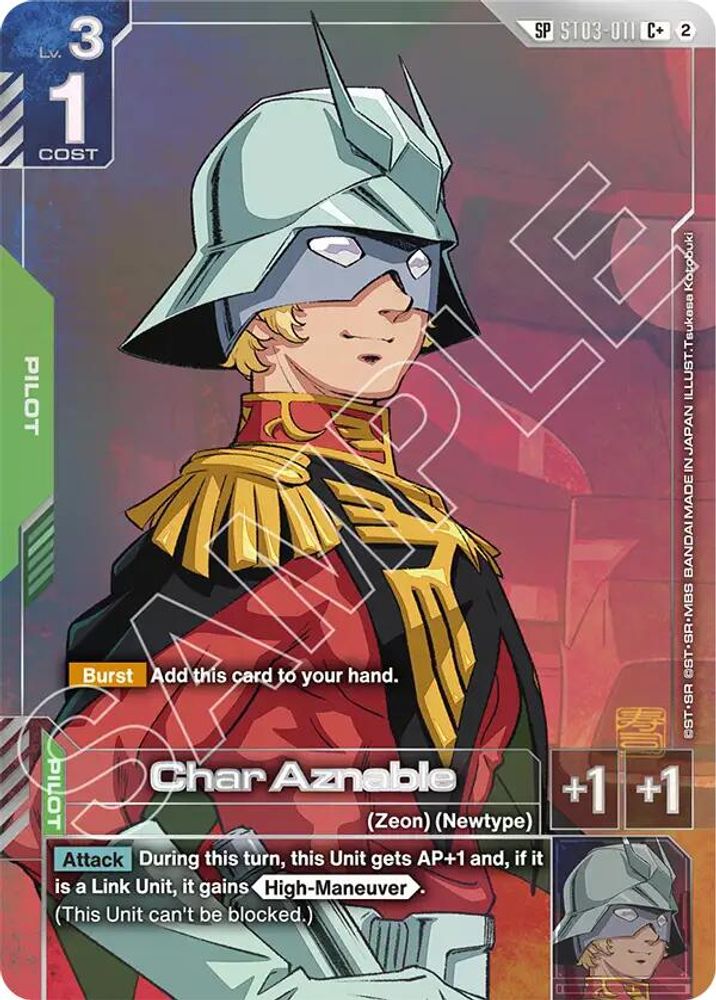 Char Aznable (C+) (SP) (ST03-011) -  Holofoil