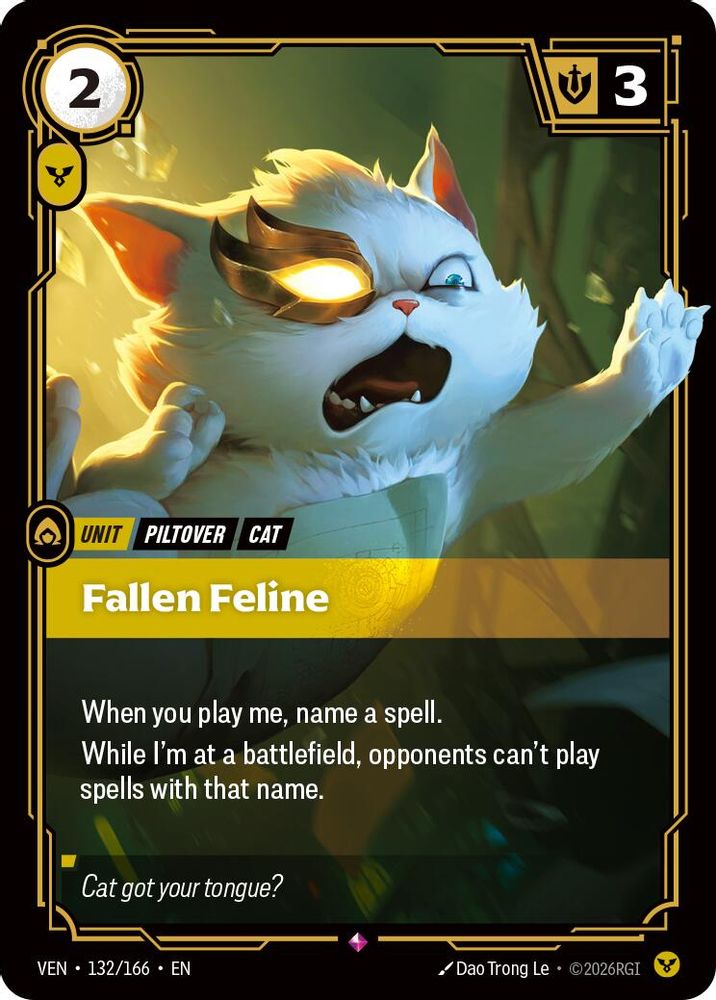 Fallen Feline (132/166) - Vendetta Foil