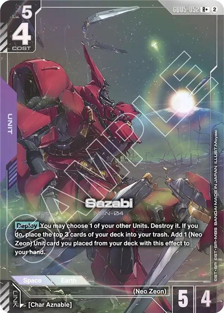 Sazabi (R+) (GD05-052) -  Holofoil