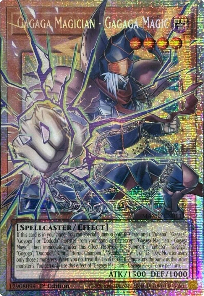 Gagaga Magician - Gagaga Magic (Starlight Rare) (Extended Art) - MAMO-EN011 Starlight Rare 1st Edition