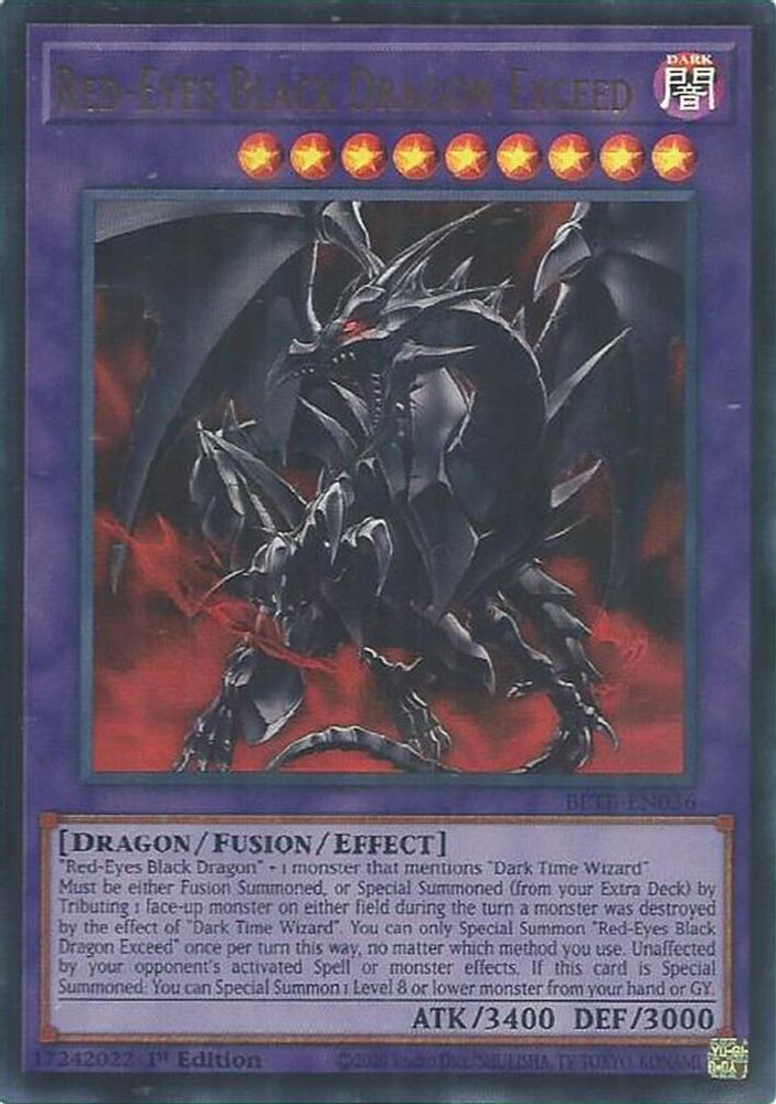 Red-Eyes Black Dragon Exceed - BETB-EN036 Ultra Rare 1st Edition