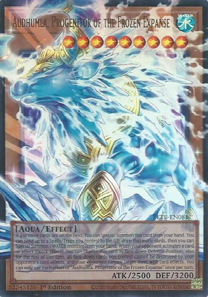 Audhumla, Progenitor of the Frozen Expanse (Extended Art) - BETB-EN081 Ultra Rare 1st Edition
