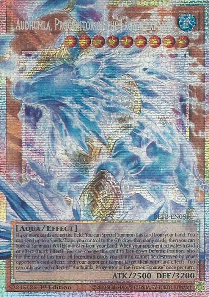 Audhumla, Progenitor of the Frozen Expanse (Starlight Rare) (Extended Art) - BETB-EN081 Starlight Rare 1st Edition