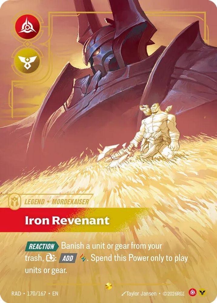 Mordekaiser, Iron Revenant (Overnumbered) (170/167) - Radiance Foil
