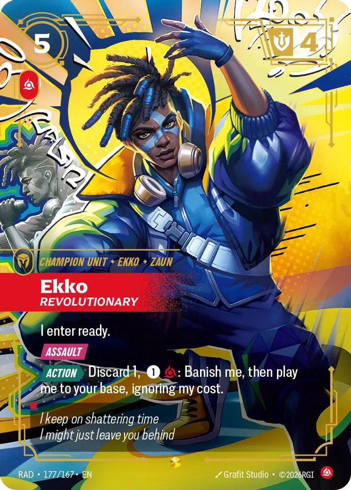 Ekko, Revolutionary (Overnumbered) (177/167) - Radiance Foil