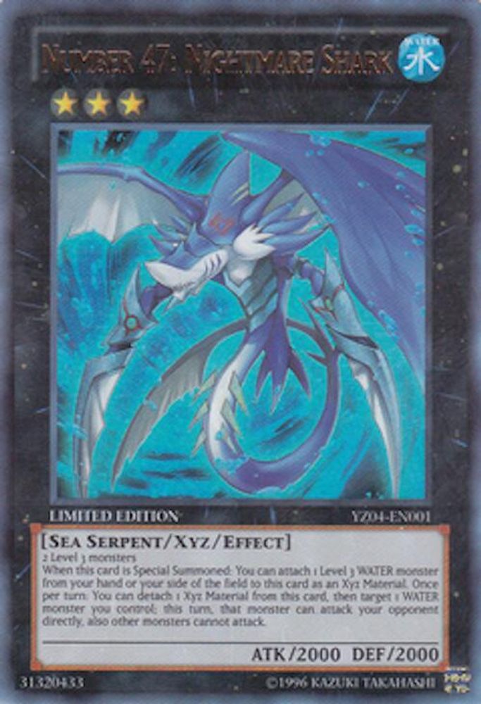 Number 47: Nightmare Shark (YZ04-EN001) Ultra Rare  Limited