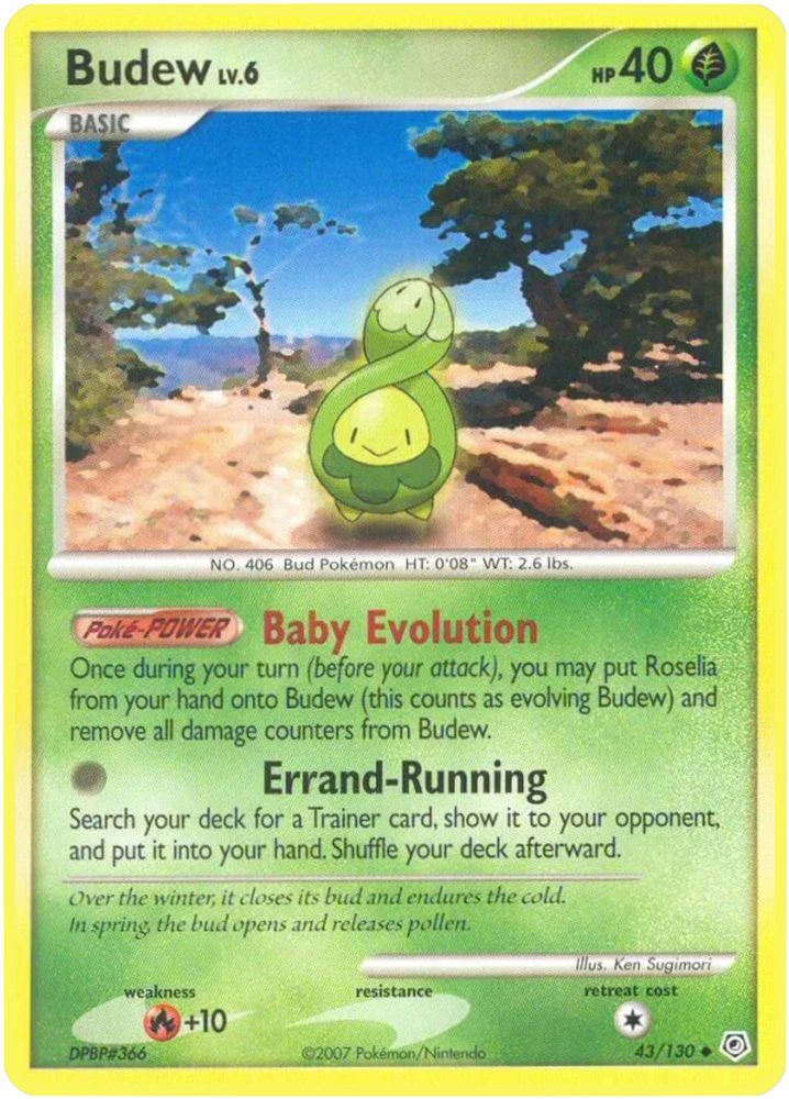 Budew (43/130) - Reverse Holofoil - Uncommon