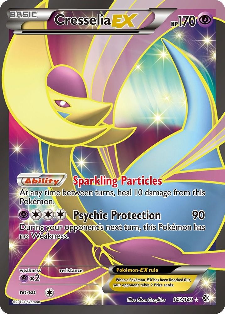 Cresselia EX (143 Full Art) (143/149) - Holofoil - Ultra Rare