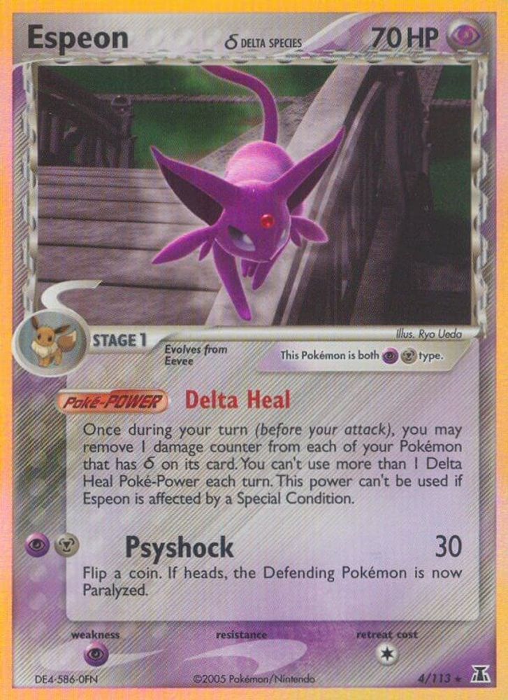 Espeon (Delta Species) (004/113) - Holofoil - Holo Rare