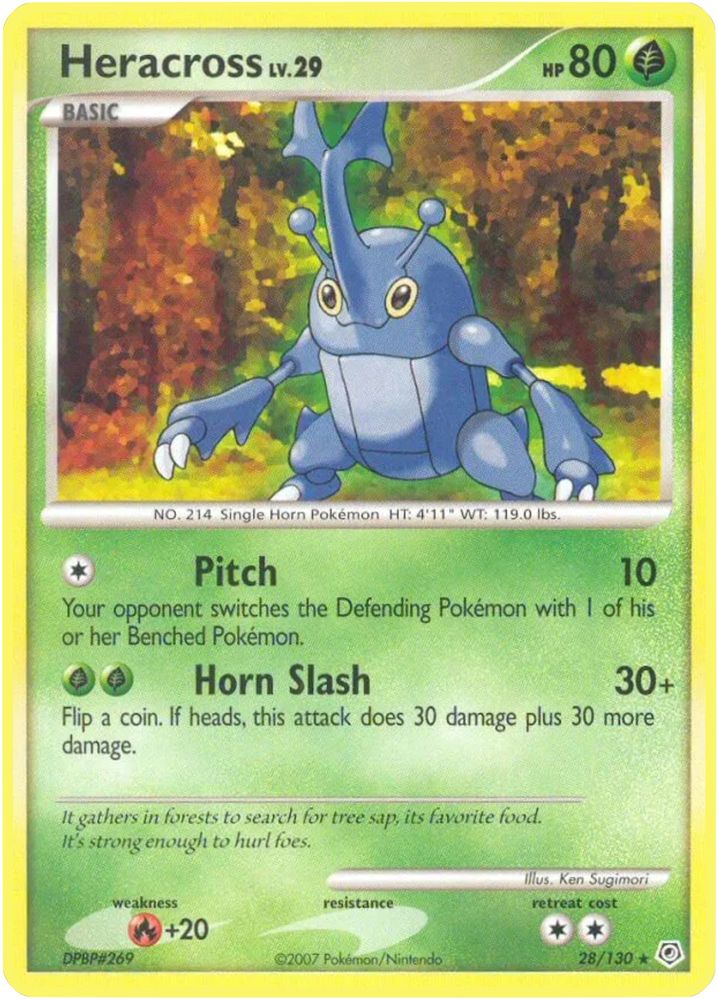 Heracross (28/130) - Reverse Holofoil - Rare