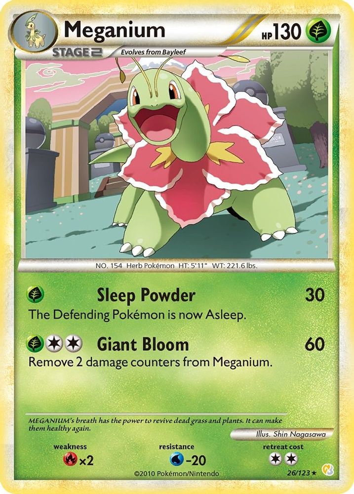 Meganium (026/123) - Rare