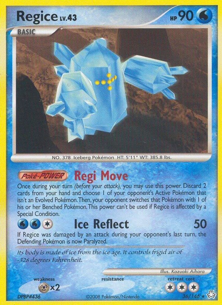 Regice (36/146) - Reverse Holofoil - Rare