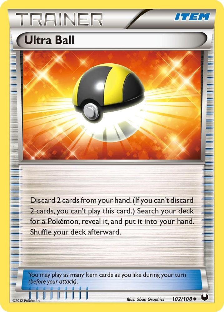 Ultra Ball (102/108) - Reverse Holofoil - Uncommon