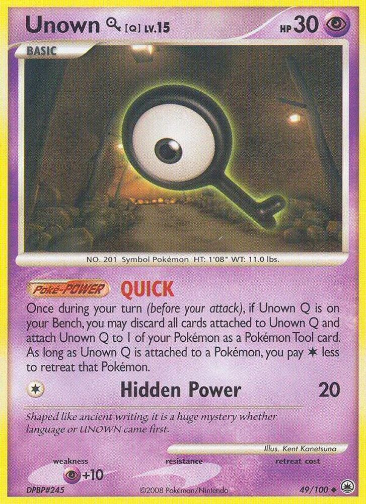 Unown [Q] (049/100) - Reverse Holofoil - Uncommon