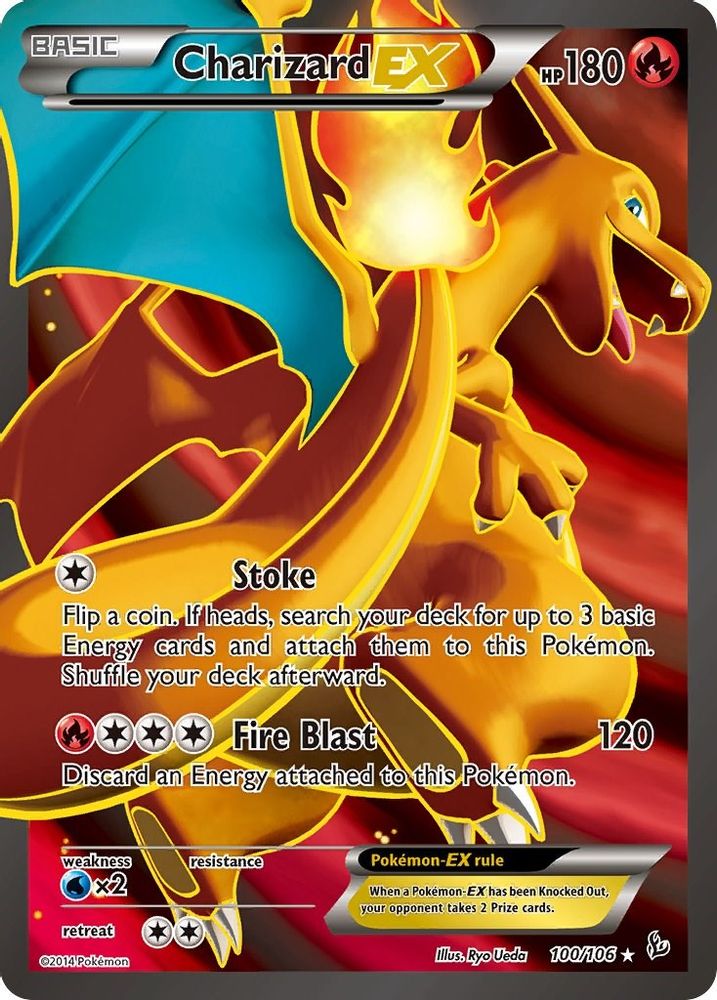 Charizard EX (100 Full Art) (100/106) - Holofoil - Ultra Rare