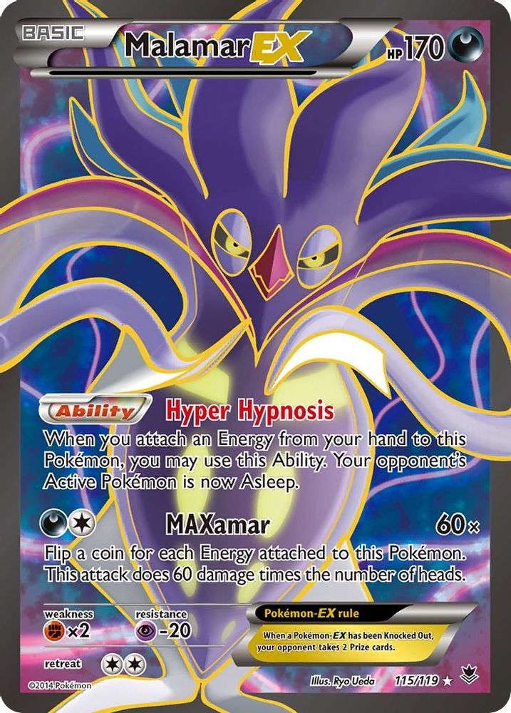 Malamar EX (115 Full Art) (115/119) - Holofoil - Ultra Rare