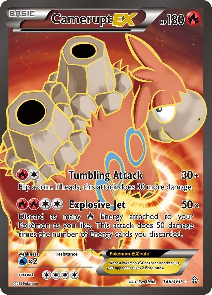 Camerupt EX (146 Full Art) (146/160) - Holofoil - Ultra Rare