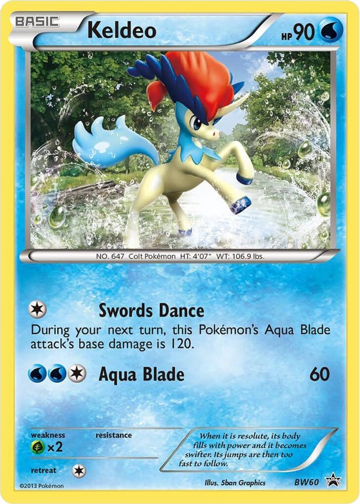 Keldeo - BW60 (BW60/101) - Promo