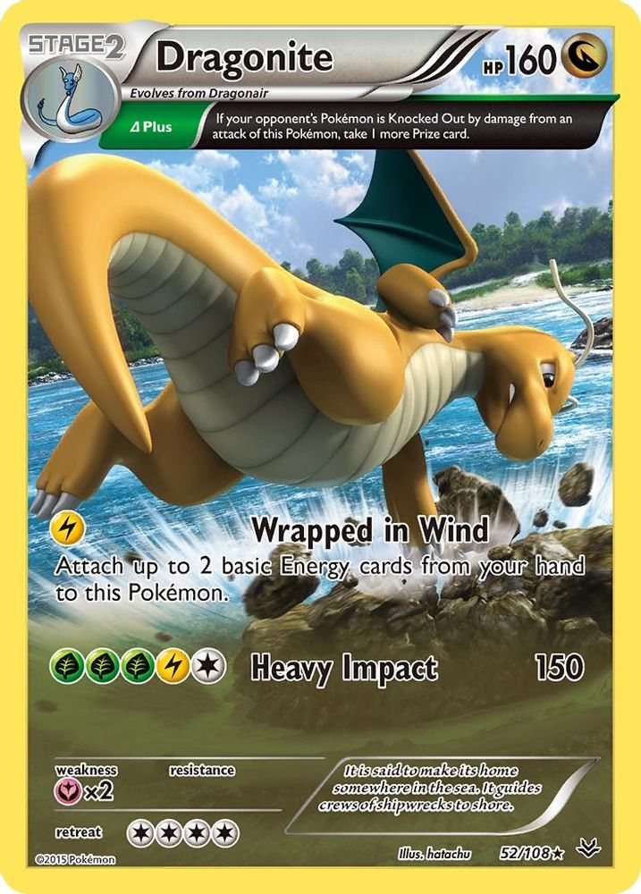 Dragonite (52 Delta) (052/108) - Reverse Holofoil - Holo Rare