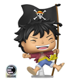 One Piece Monkey D. Luffy with Flag Funko Pop! Vinyl Figure #2214 - Entertainment Earth Exclusive