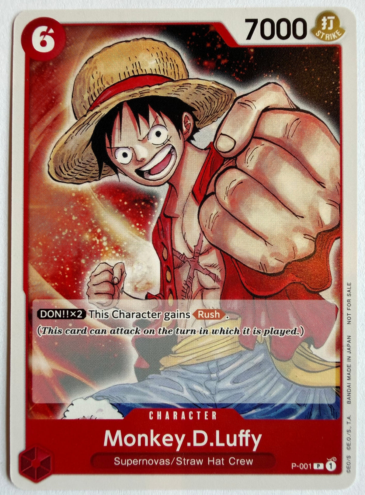 Monkey.D.Luffy (Errata with period) (Promotion Pack 2022) P-001 PR