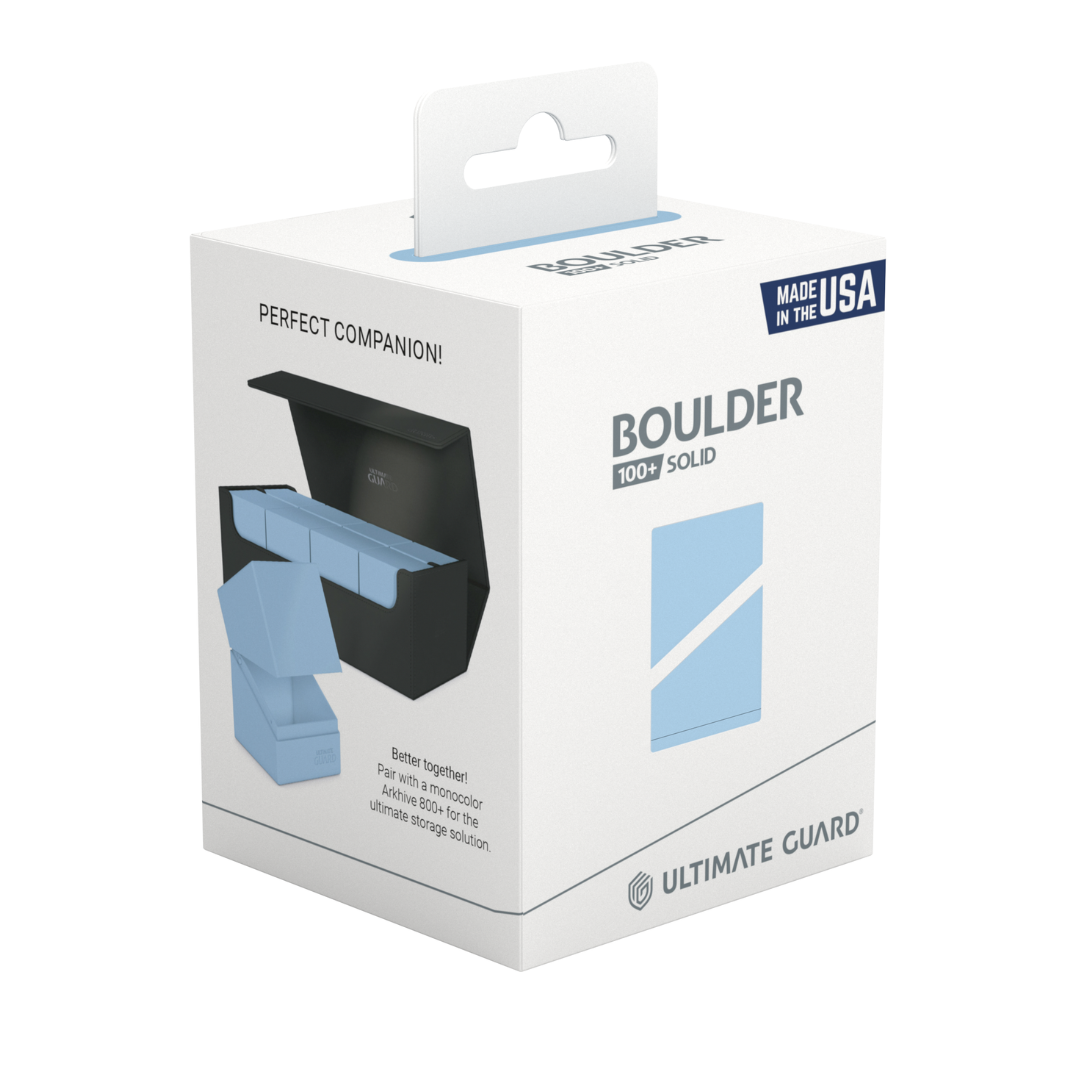 Ultimate Guard Deck Case Boulder 100+ Pastel Solid Baby Blue