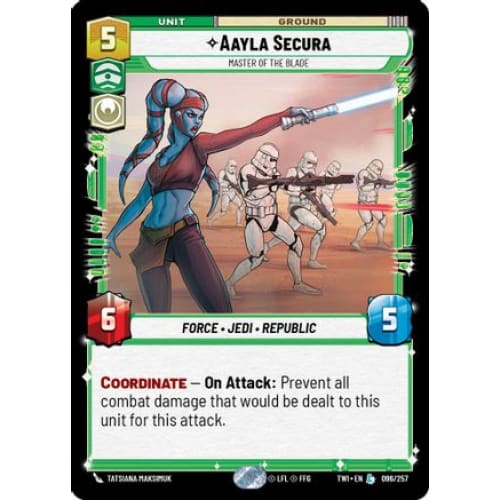 Aayla Secura - Master of the Blade (096/257)  Foil