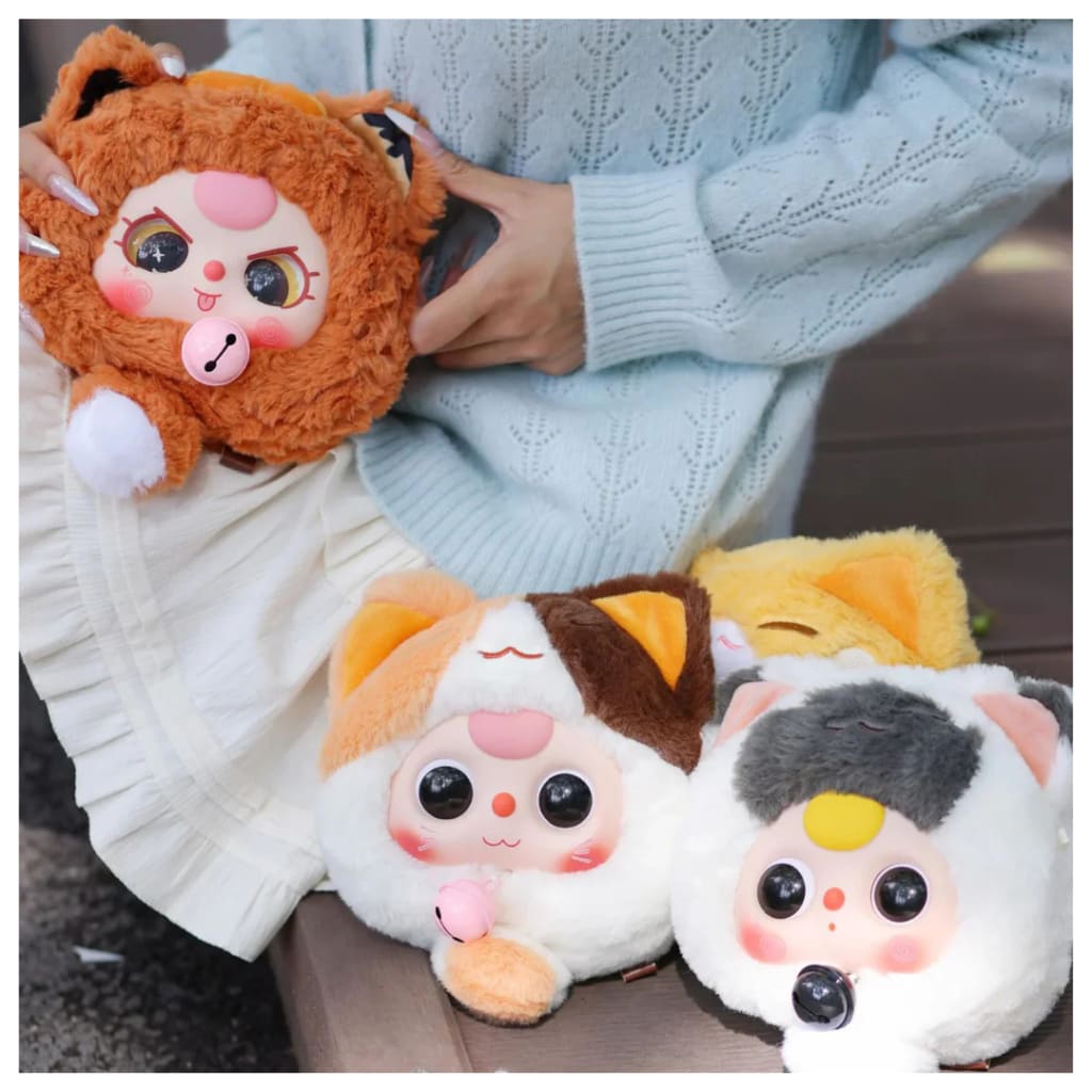 Baby Three Lucky Cat Zipper Bag Plush Series Blind Box
