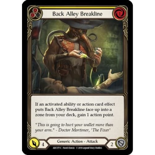 Back Alley Breakline (Yellow) (ARC177) - Arcane Rising Unlimited Edition