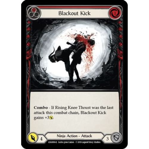 Blackout Kick (Red) (KSU009) - Hero Deck: Katsu 1st Edition