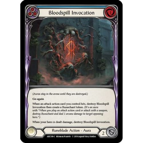 Bloodspill Invocation (Blue) (ARC108) - Arcane Rising Unlimited Edition