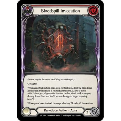 Bloodspill Invocation (Red) (ARC106) - Arcane Rising Unlimited Edition