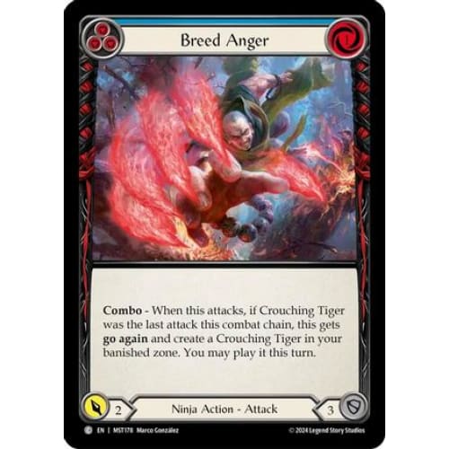 Breed Anger (Blue) (MST178) - Part the Mistveil Rainbow Foil