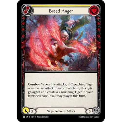 Breed Anger (Yellow) (MST177) - Part the Mistveil Rainbow Foil