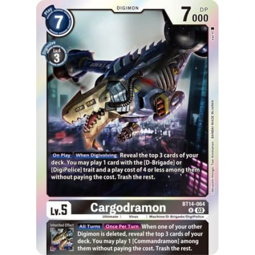 Cargodramon - BT14-064 - Rare Foil